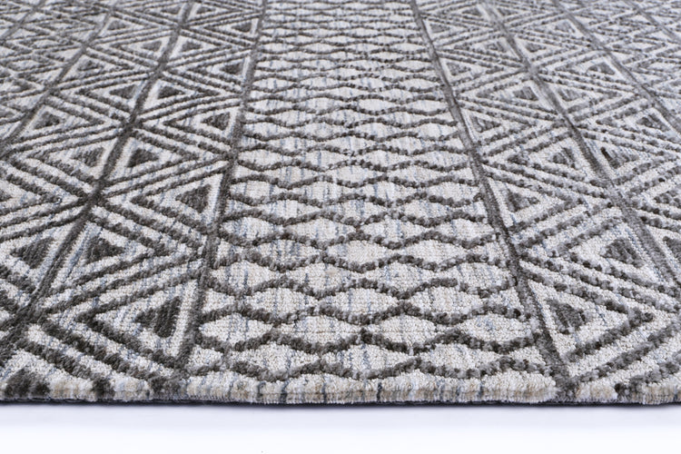 Amritsar Ramdass Charcoal & Beige Cotton Blend Rug