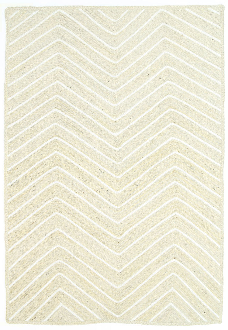 Artisan Light Beige Chevron Rug