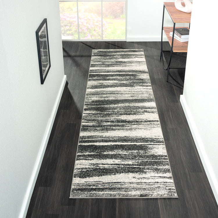 Astor 481 Charcoal Hallway Runner