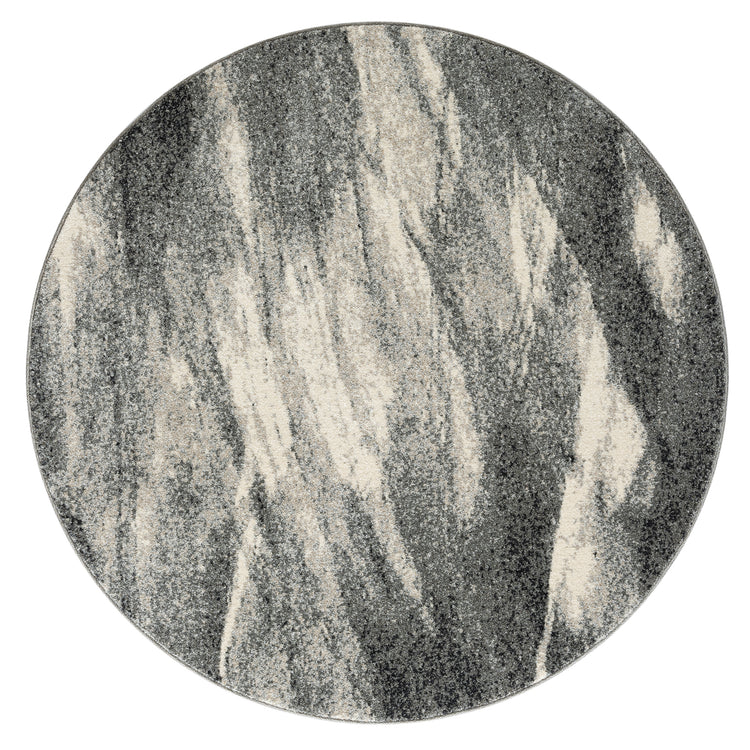 Astor 483 Ash Round Rug