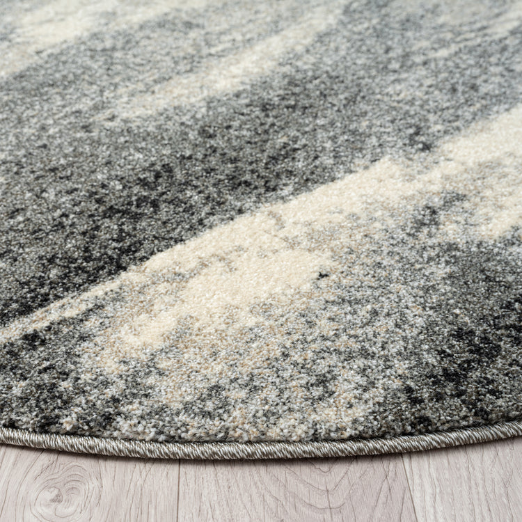 Astor 483 Ash Round Rug