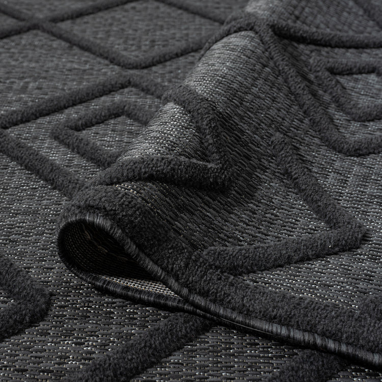 Calm 416 Charcoal Hallway Runner