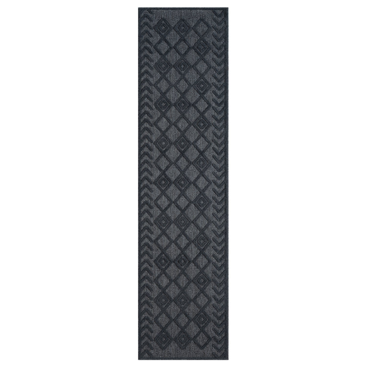 Calm 416 Charcoal Hallway Runner