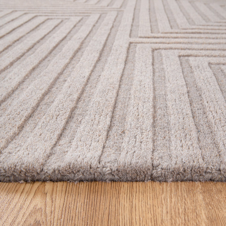 Les Nomades Felix Beige Wool Rug