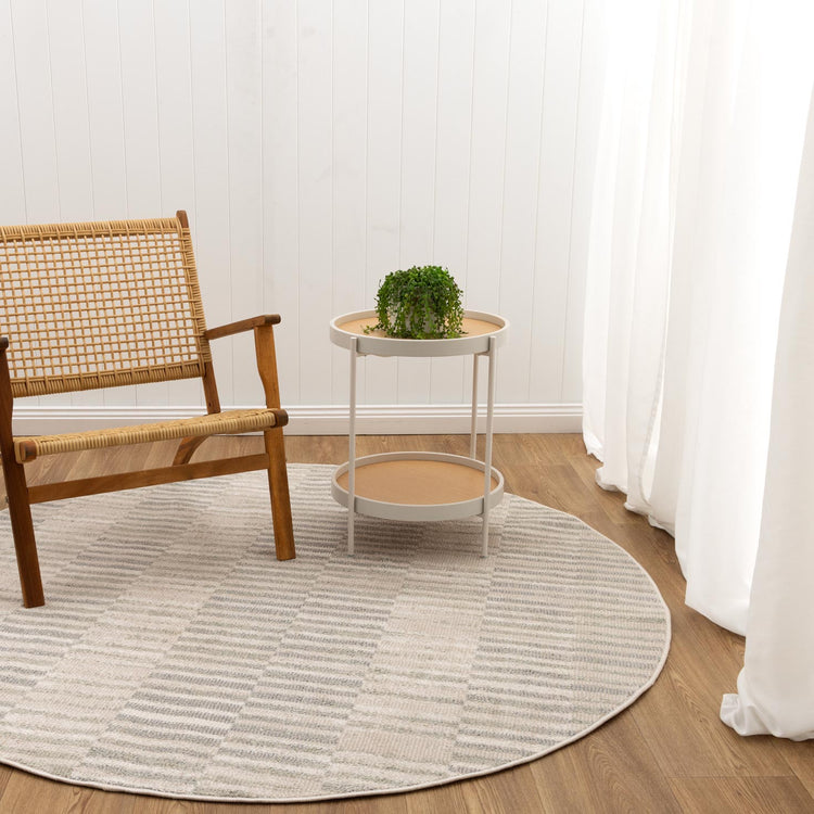 Santana Lines Neutral Rug - SANTA08