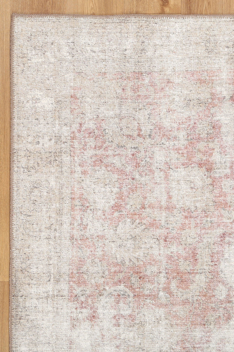 Carmella Blush Machine Washable Rug