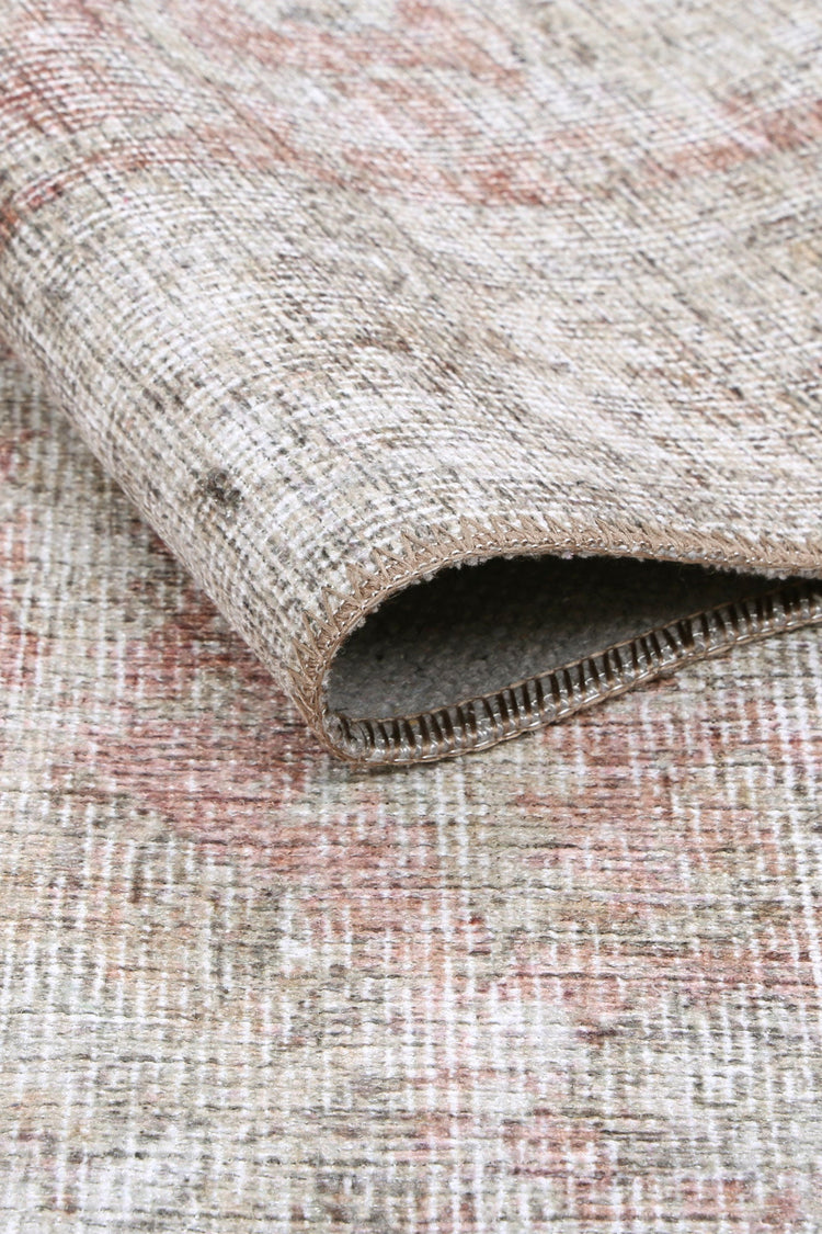 Carmella Blush Machine Washable Rug