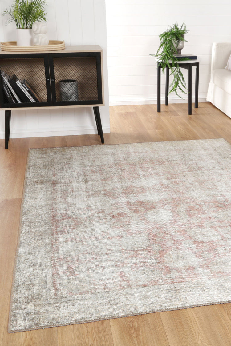 Carmella Blush Machine Washable Rug