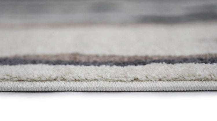 Morisot Light Brown Vertical Stripes Rug