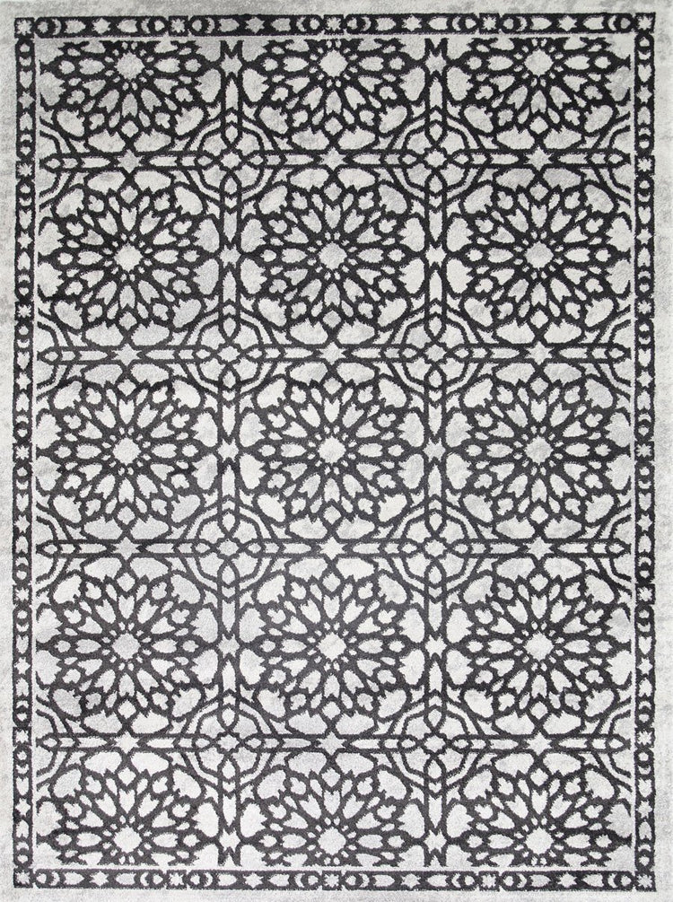 Morisot Dark Grey Demask Rug