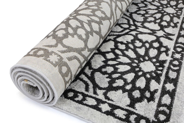Morisot Dark Grey Demask Rug