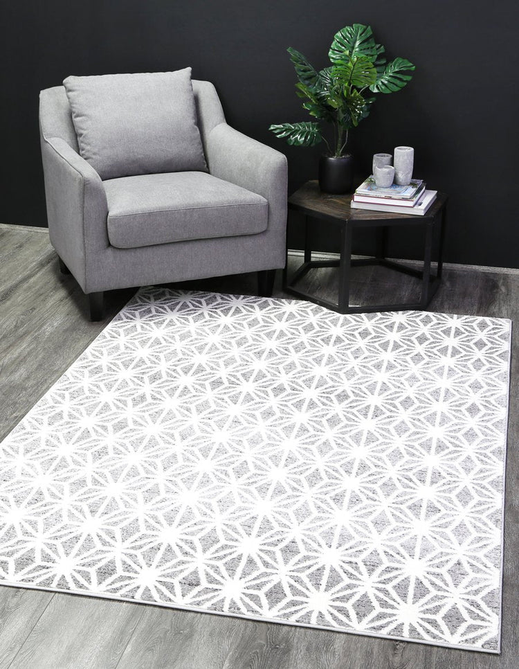 Madison Modern Web Grey Rug