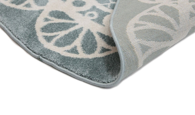 Piccolo Aqua White Doily Kids Rug