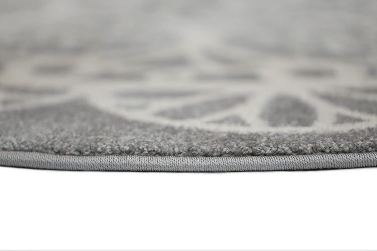 Piccolo Grey and White Doily Kids Rug