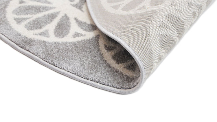 Piccolo Grey and White Doily Kids Rug
