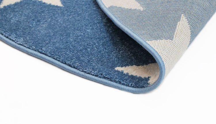 Piccolo Blue and White Stars Kids Rug