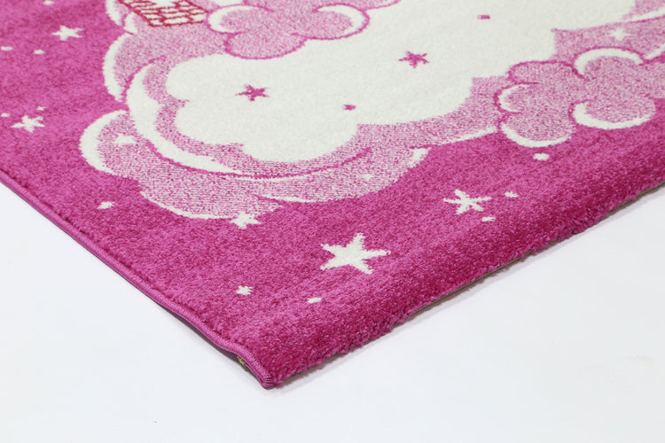 Nova Kids Pink Castle Rug