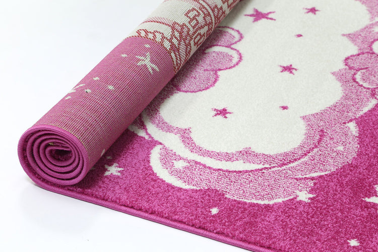 Nova Kids Pink Castle Rug