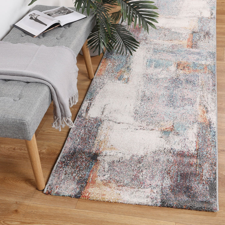 Aveza Abstract Grey Rug