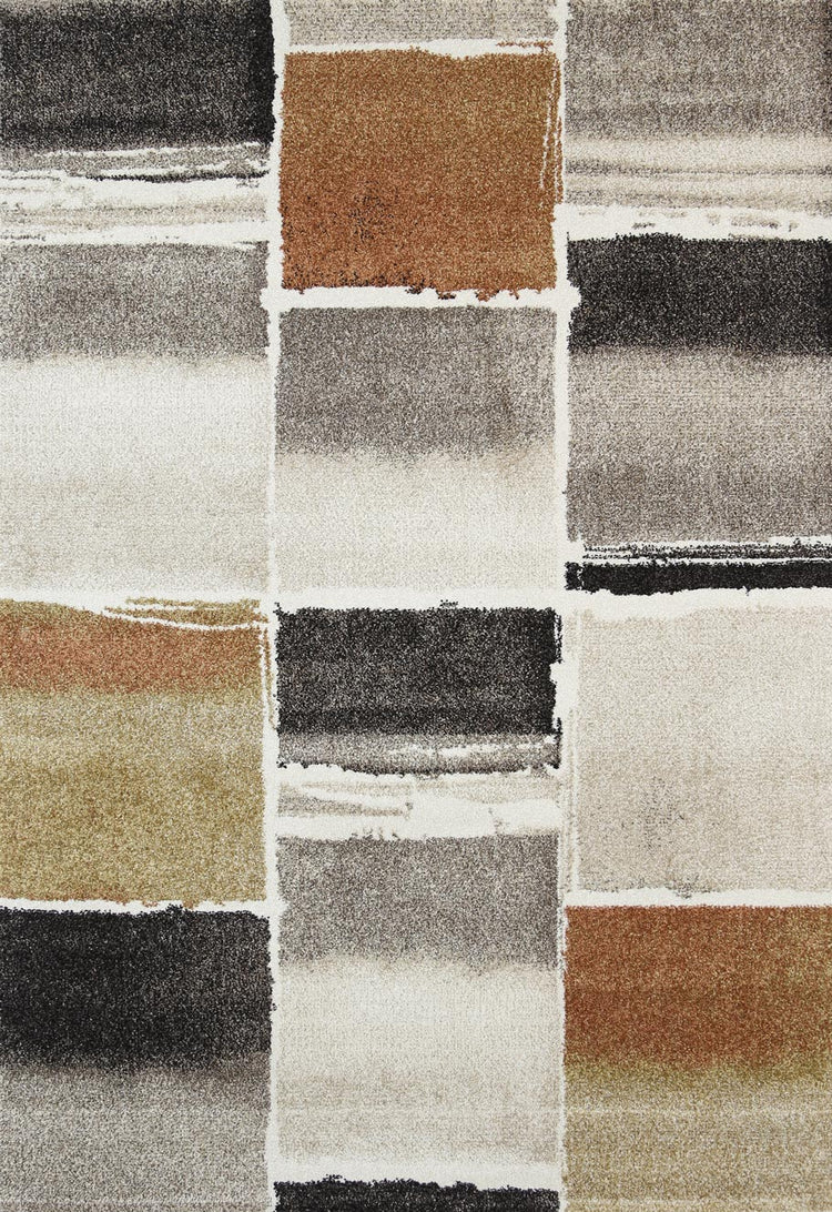 Vision Beige Geometric Modern Rug