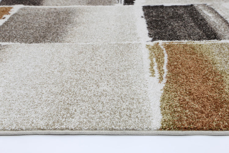 Vision Beige Geometric Modern Rug