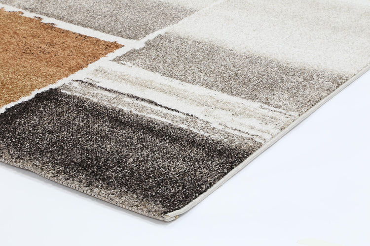 Vision Beige Geometric Modern Rug