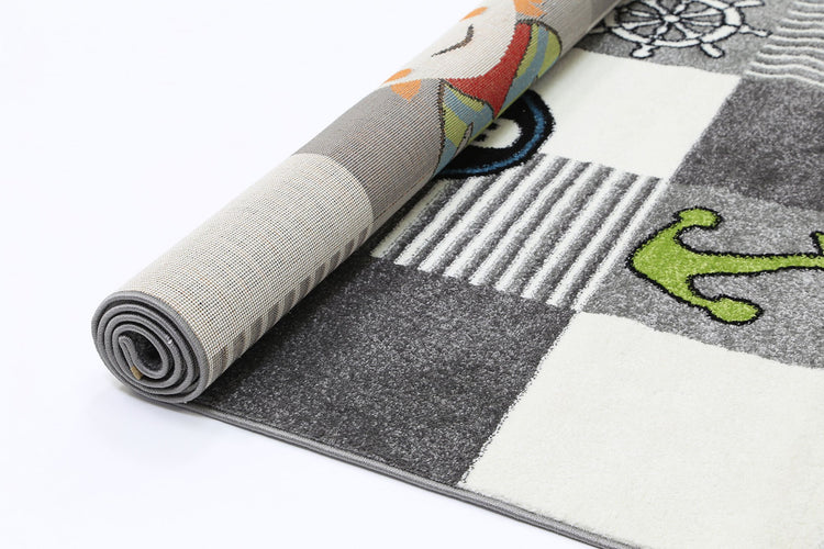 Nova Kids Grey Pirate Rug