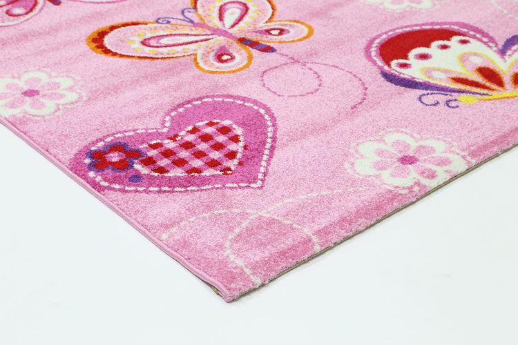 Nova Kids Pink Butterfly Rug