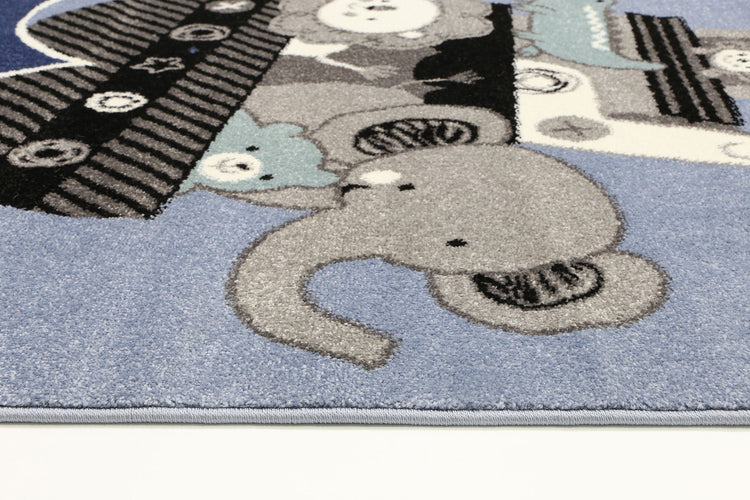 Nova Kids Blue Animal Arc Rug