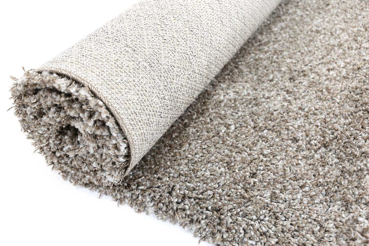 Arctic Plush Brown Beige Shaggy Rug