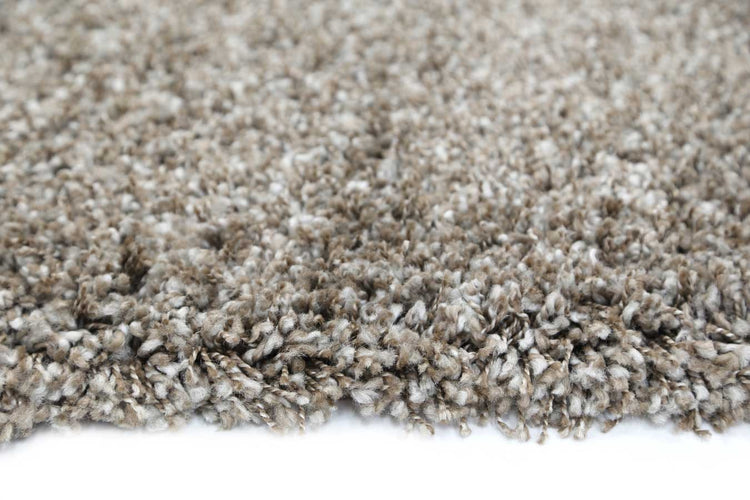 Arctic Plush Brown Beige Shaggy Rug