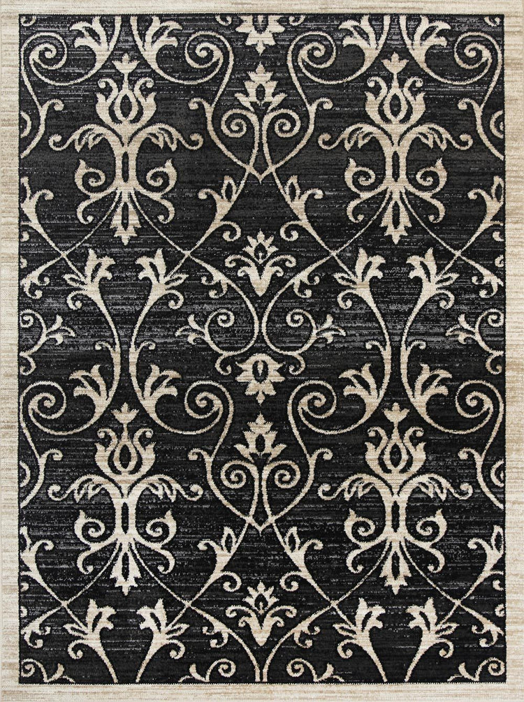 Arya Grey Beige Ikat Rug