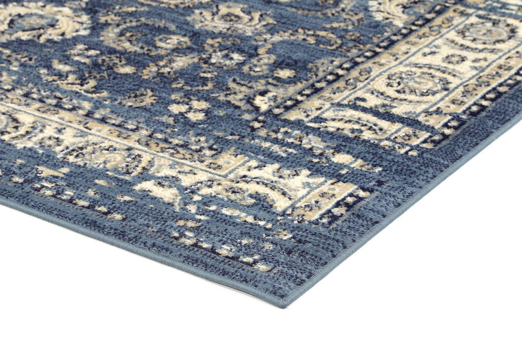 Arya Distressed Navy Blue Rug