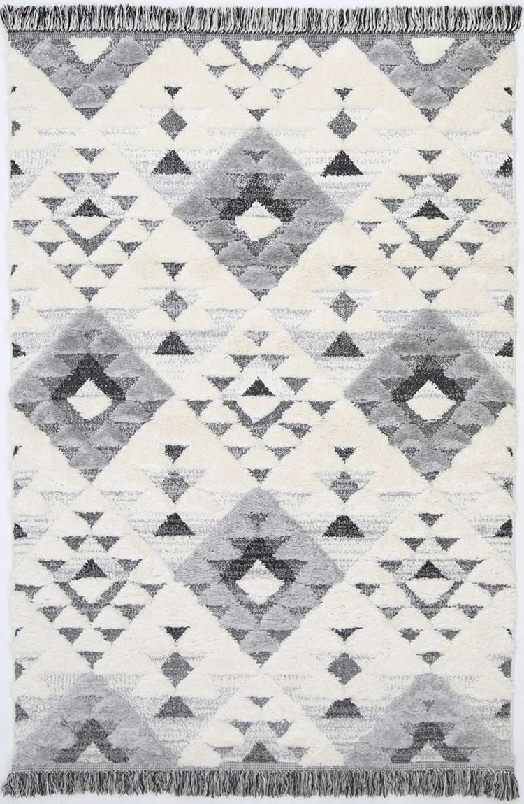 Mono Tribal Diamond Cream Grey