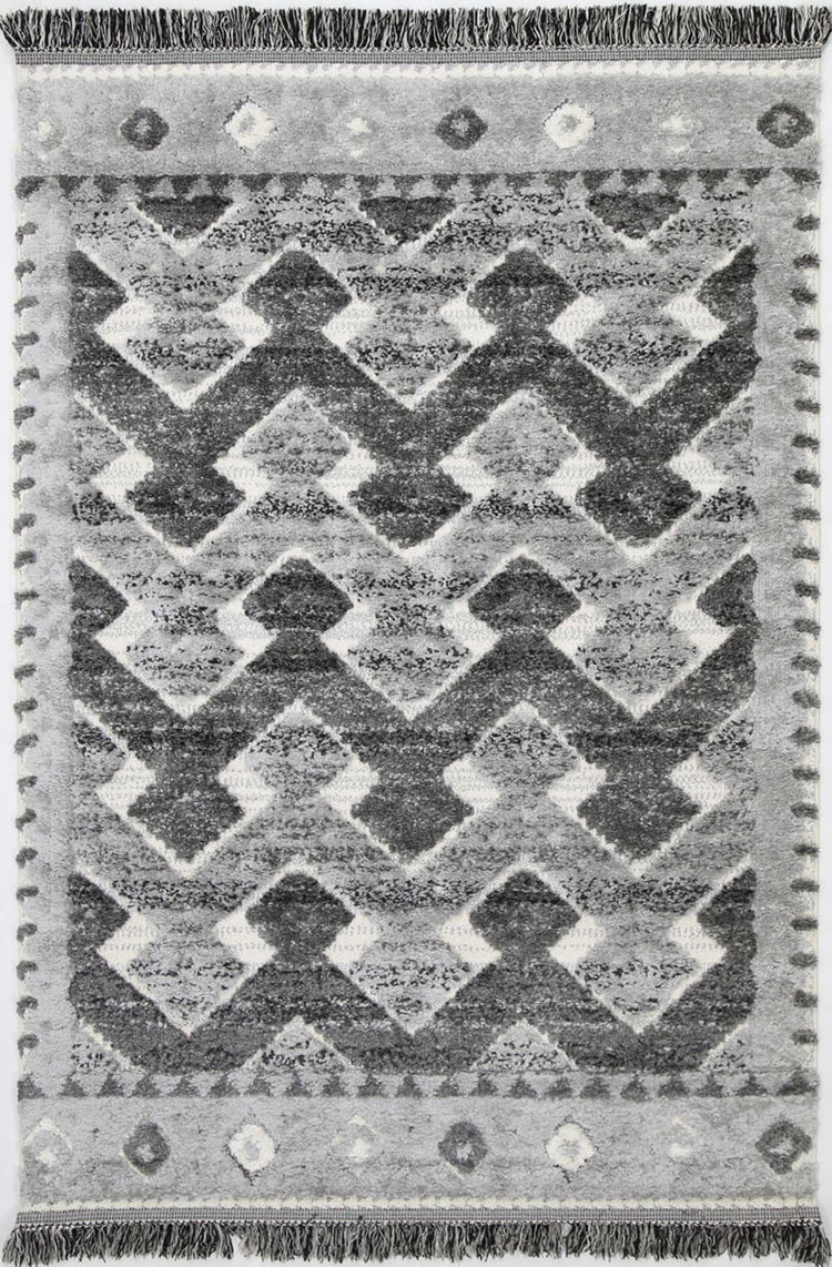 Mono Tribal Carved Lines Cream Anthracite