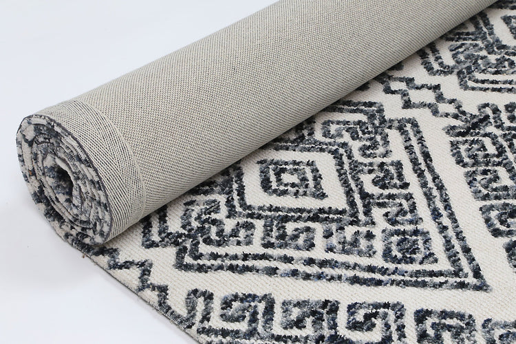 Alayah Diamond Anthracite Rug