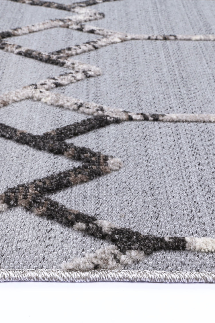 Nefeli Anthrasite Diamond Rug