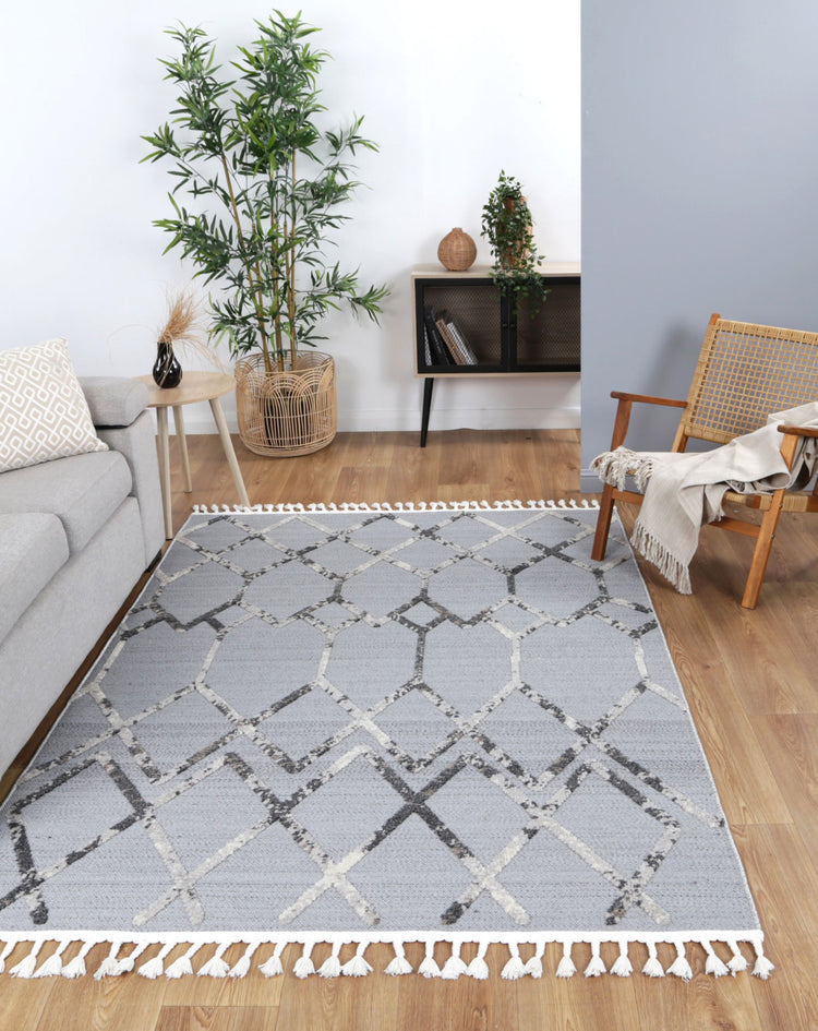 Nefeli Anthrasite Diamond Rug