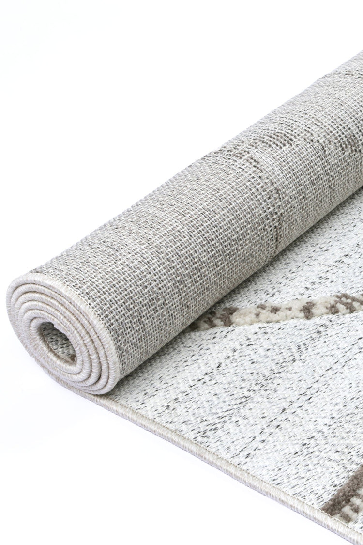 Nefeli Cream Beige Geometric Rug