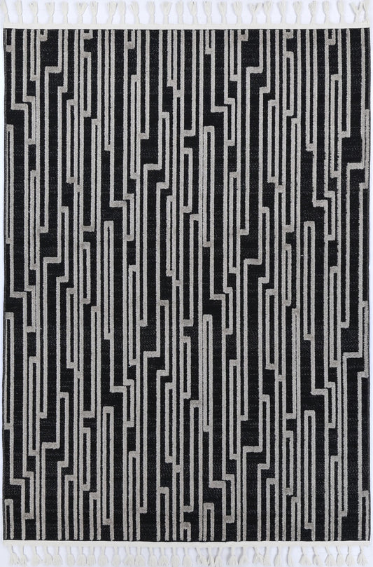 Nefeli Anthrasite Grey Matrix Rug