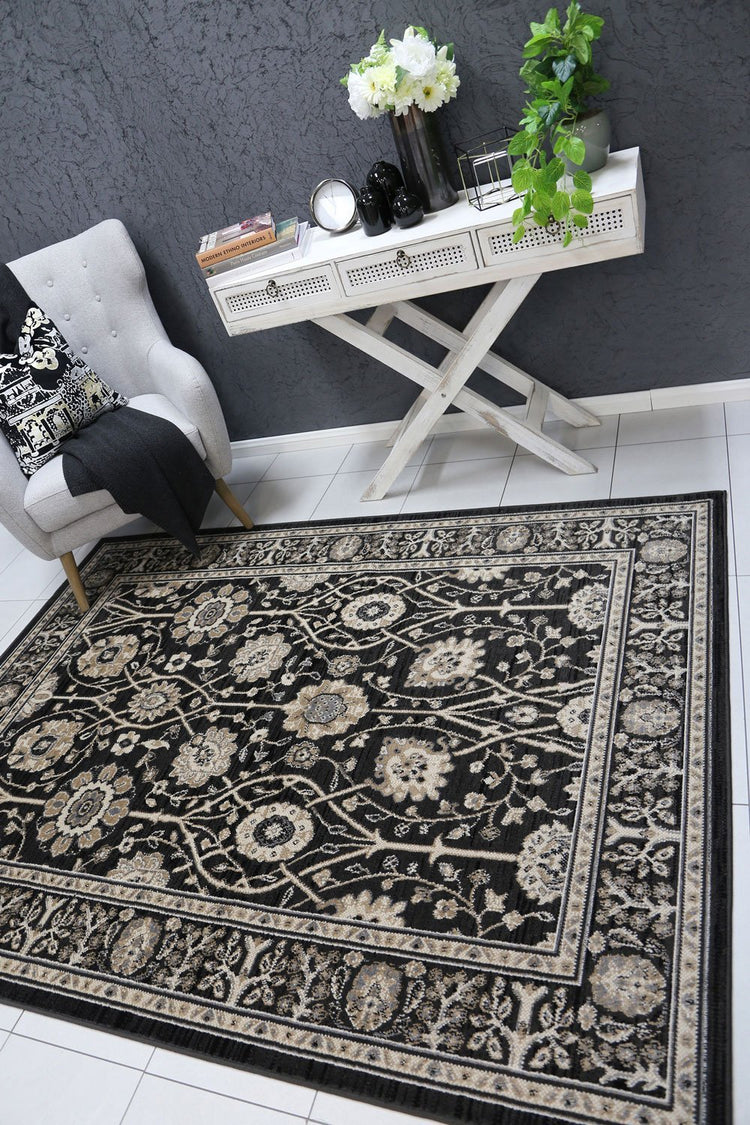 Arya Grey Oriental Rug