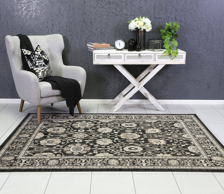 Arya Grey Oriental Rug