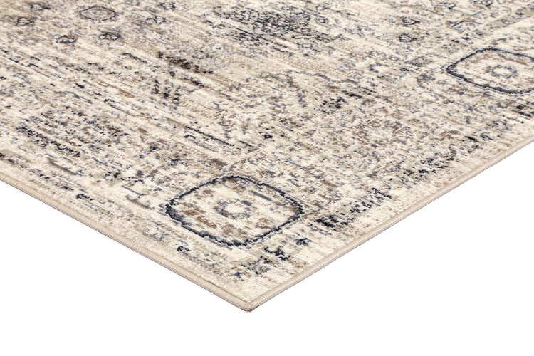 Arya Cream Grey Contemporary Rug