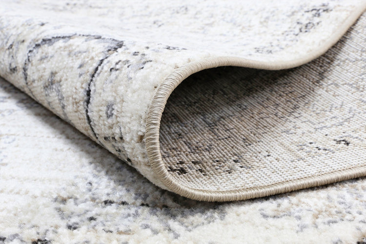 Arya Cream Grey Contemporary Rug