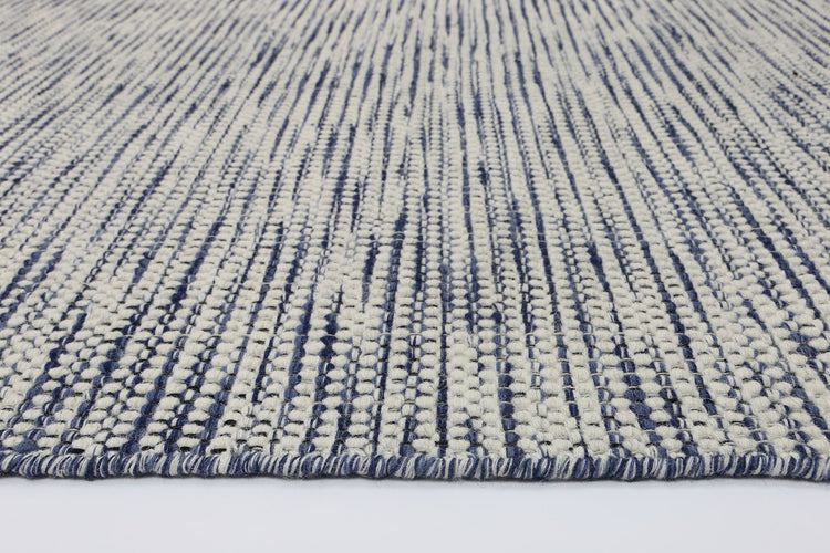 Scandi Blue Reversible Wool Rug