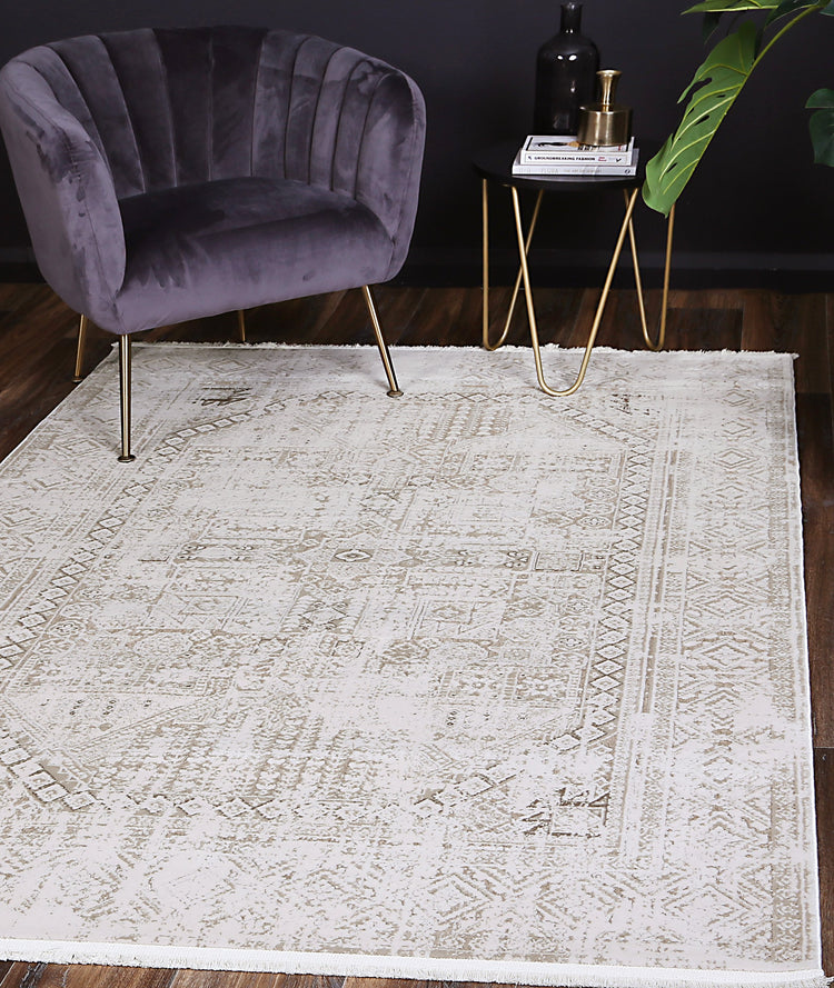 Cordelia Panel Beige Rug
