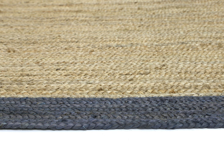 Hampton Grey Border Jute Rug
