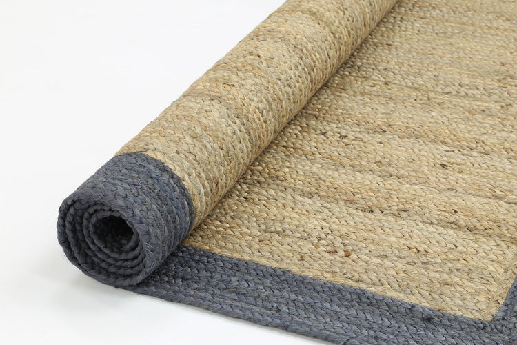 Hampton Grey Border Jute Rug