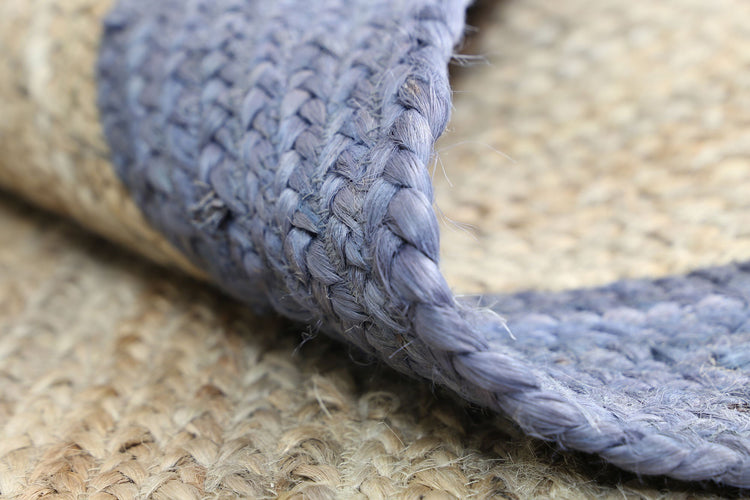 Hampton Grey Border Jute Rug