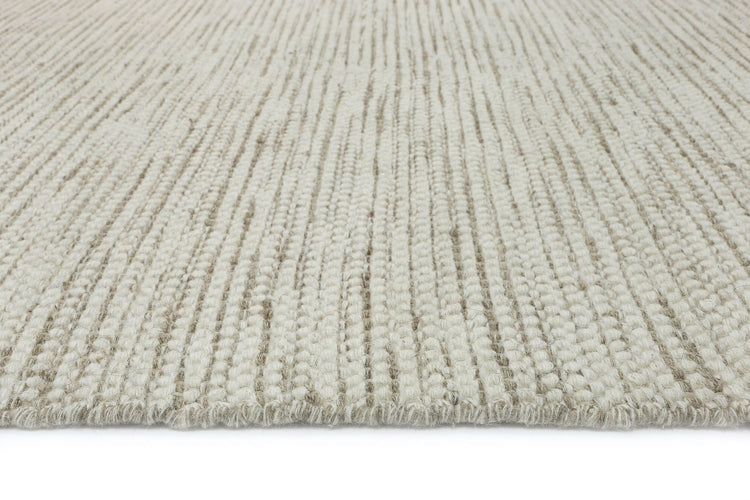 Scandi Beige Brown Reversible Wool Rug